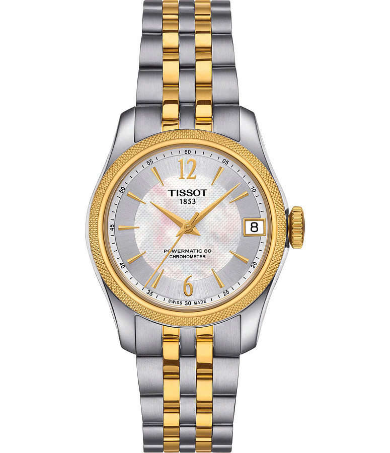 Часы Tissot Ballade Powermatic 80 COSC Lady T108.208.22.117.00 — женские, перламутровый