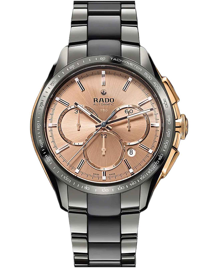 Часы Rado HyperChrome Automatic Chronograph R32143692 — мужские, золотой