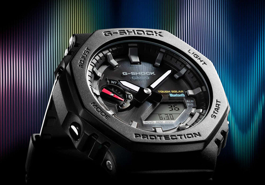 Часы Casio G-Shock GA-B2100-1ADR (GA-B2100-1A) — мужские, черный