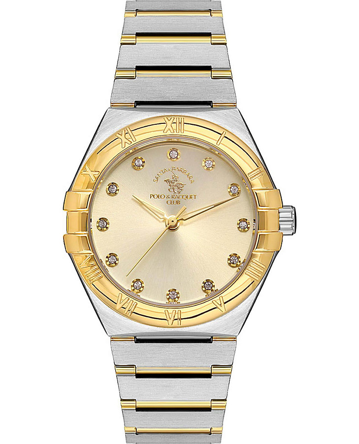 Часы Santa Barbara Polo & Racquet Club Luxury SB.1.10504-3 — женские, золотистый
