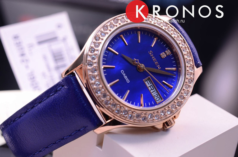 Часы Casio Sheen SHE-4800GL-2A — металл сталь, Япония