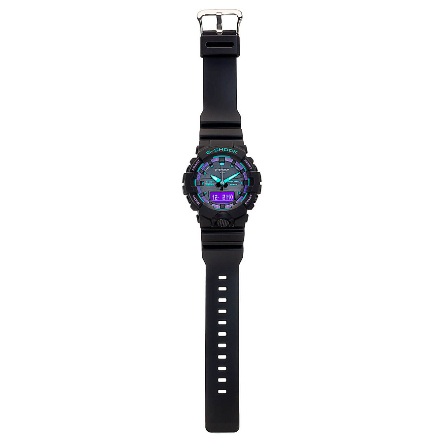 Часы Casio G-Shock GA-800BL-1A — мужские, пластик