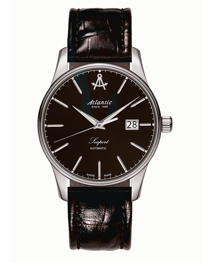 Часы Atlantic 56751.41.61 — мужские, коричневый