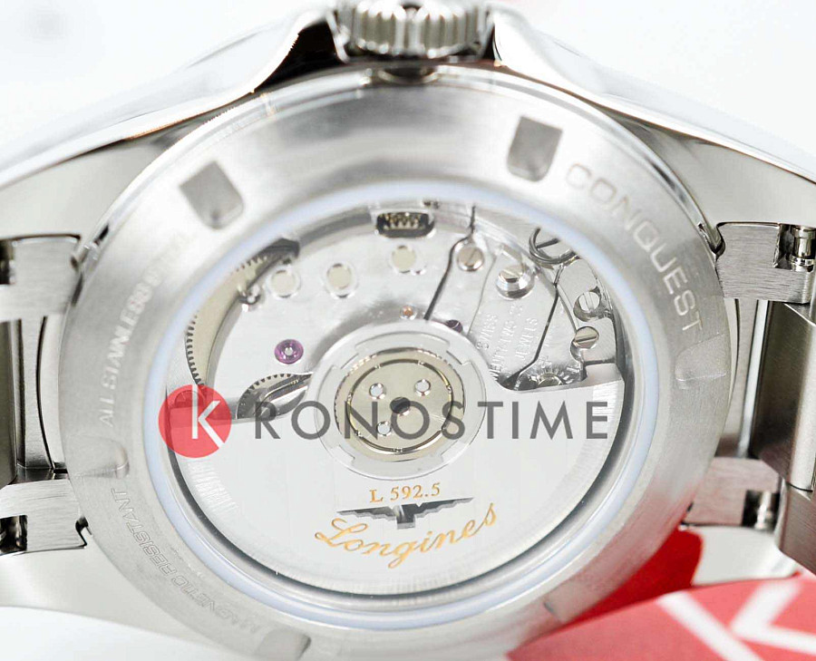 Часы Longines Conquest L3.320.4.72.6 — Швейцария, механические