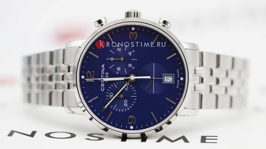 Часы Certina DS Caimano Chronograph C035.417.11.047.00 — нержавеющая сталь, мужские