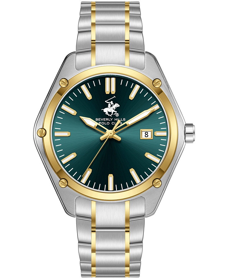 Часы Beverly Hills Polo Club BP3896X.290 — мужские, зеленый
