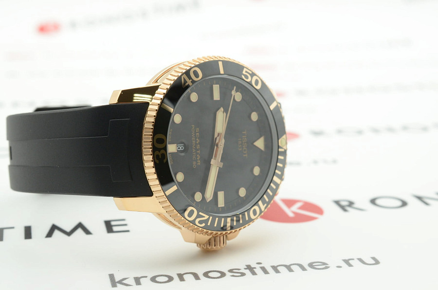 Часы Tissot Seastar 1000 Powermatic 80 T120.407.37.051.01 — механические, Швейцария, мужские