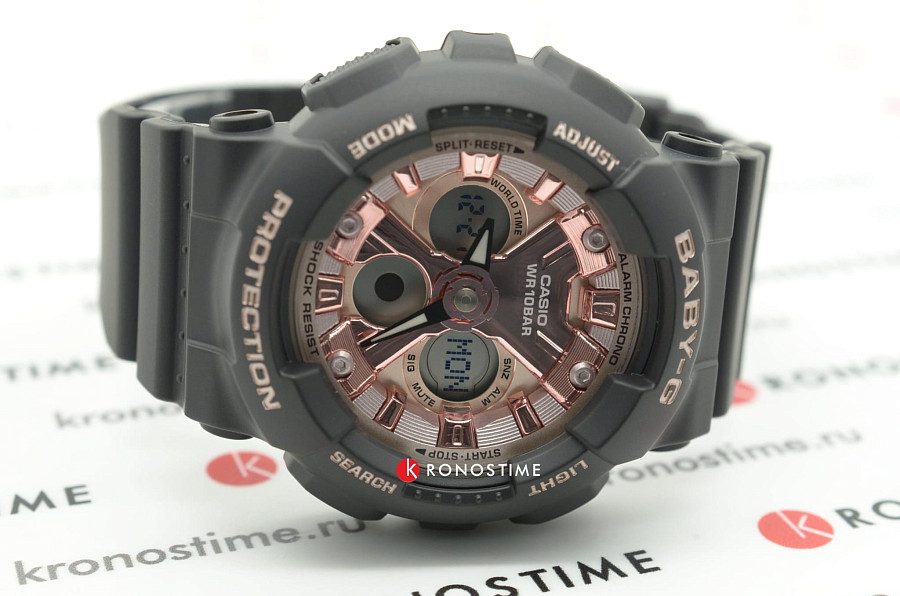 Часы Casio Baby-G BA-130-1A4DR (BA-130-1A4ER) — черный, пластик
