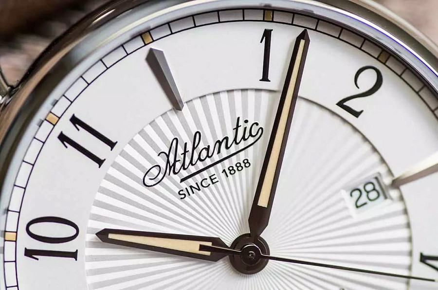 Часы Atlantic 57750.41.25 — сталь металл, кожаный