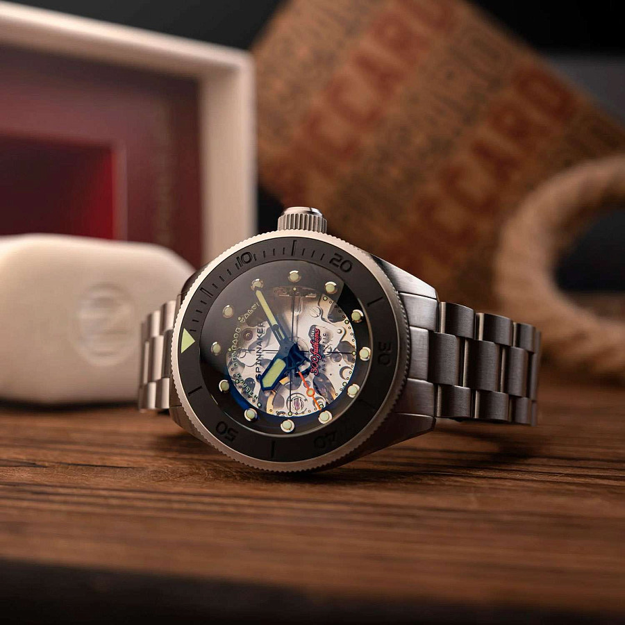 Часы Spinnaker Piccard SP-5135-11 — черный, металл сталь