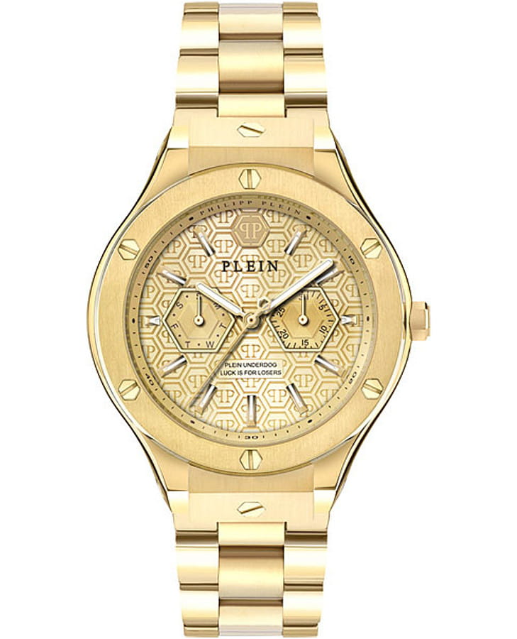 Часы Philipp Plein Plein Underdog Multifunct PW1GA0526 — мужские, золотой
