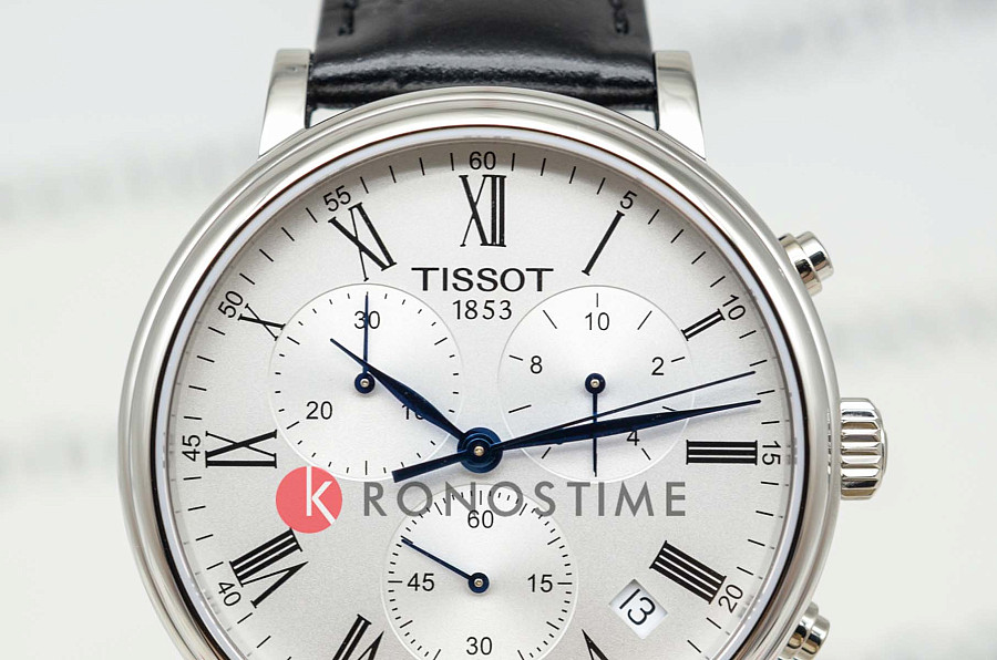 Часы Tissot Carson Premium Chronograph T122.417.16.033.00 — сталь металл, Швейцария