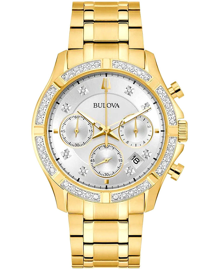 Часы Bulova Sutton 98E113 — мужские, серебристый
