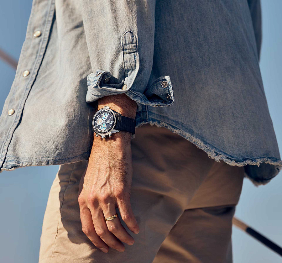 Часы TAG Heuer Carrera Chronograph Seafarer X Hodinkee CBS2014.FT6293 — Швейцария, механические