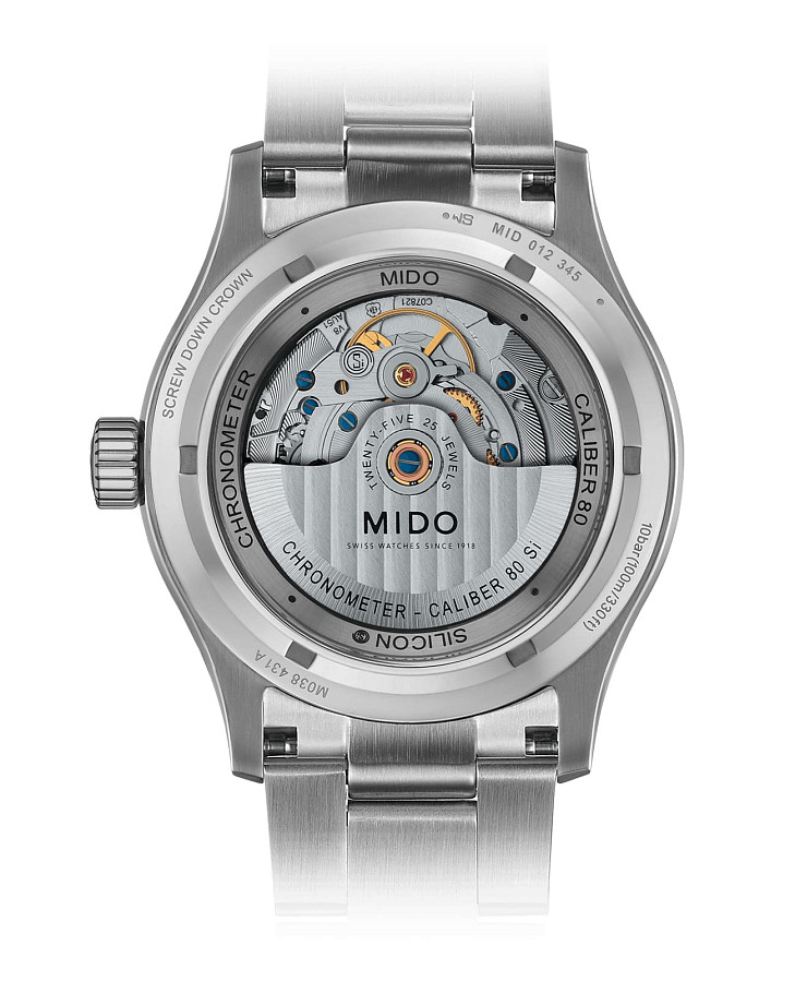 Часы Mido Multifort Chronometer 1 M038.431.11.061.00 — механические, сталь металл