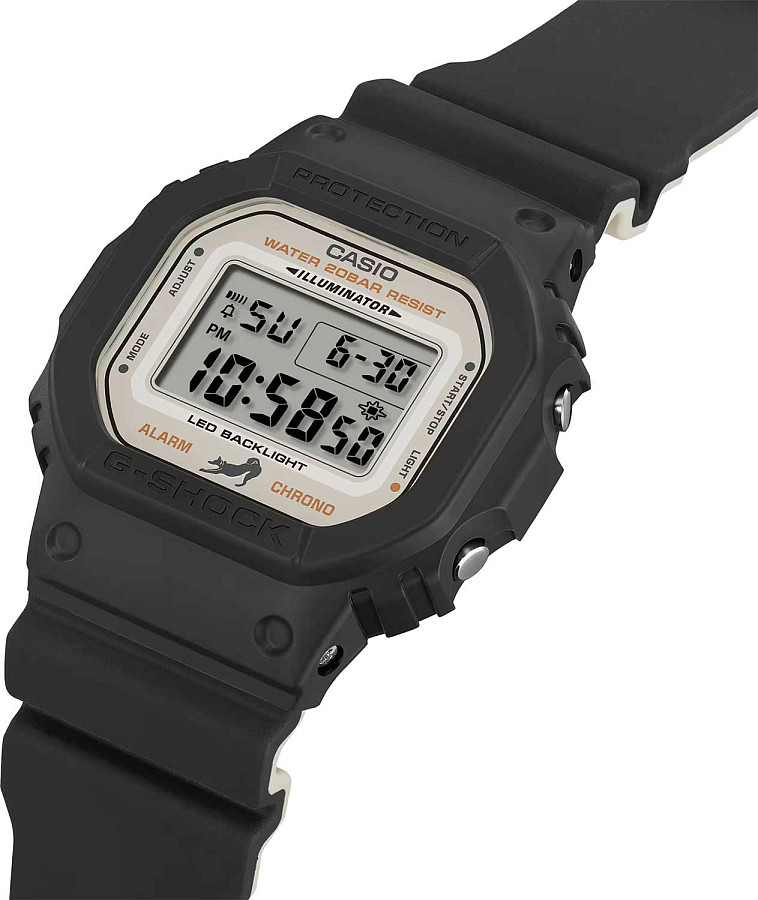 Часы Casio G-Shock DW-5600SHB-1 — пластик, мужские
