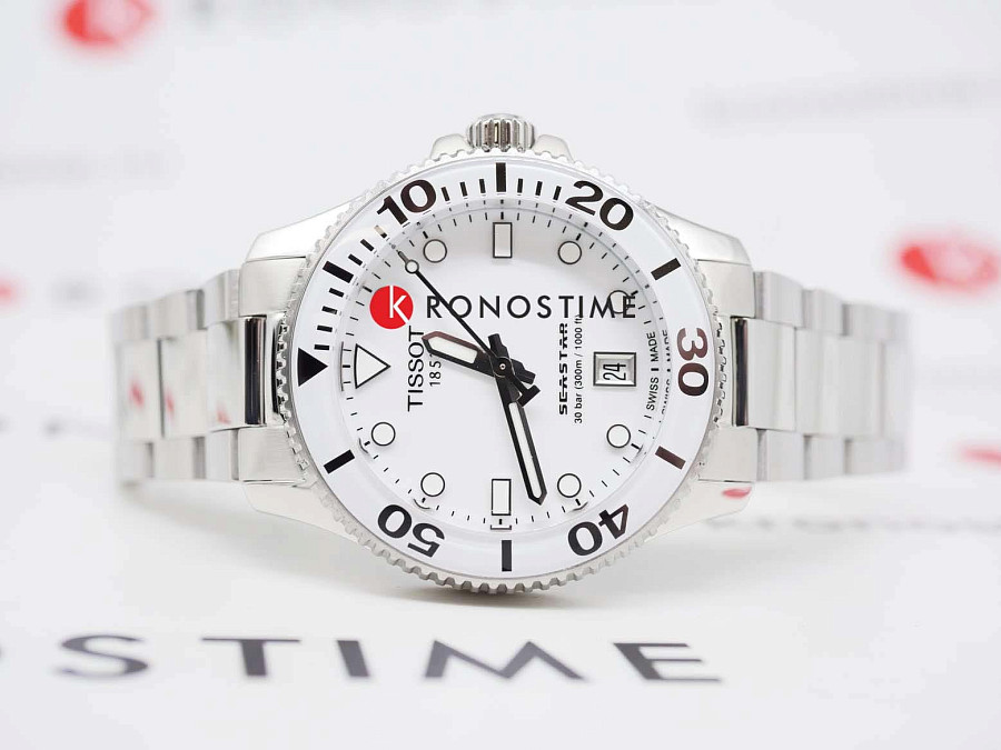 Часы Tissot Seastar 1000 T120.210.11.011.00 — женские, нержавеющая сталь