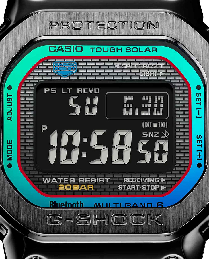 Часы Casio G-Shock GMW-B5000BPC-1DR (GMW-B5000BPC-1) — сталь металл, Япония