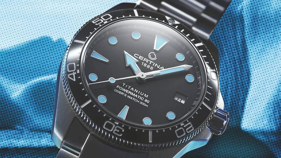 Часы Certina DS Action Diver C048.807.44.081.00 — черный, механические