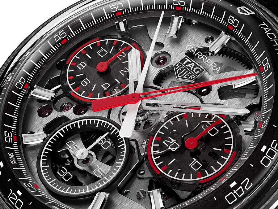 Часы TAG Heuer Carrera Split-Seconds Chronograph CDD2180.FT8120 — титан, Швейцария