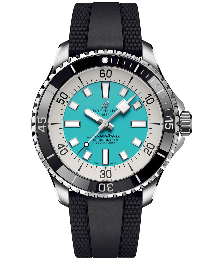 Часы Breitling Superocean Automatic 44 A17376211L2S1 — мужские, голубой