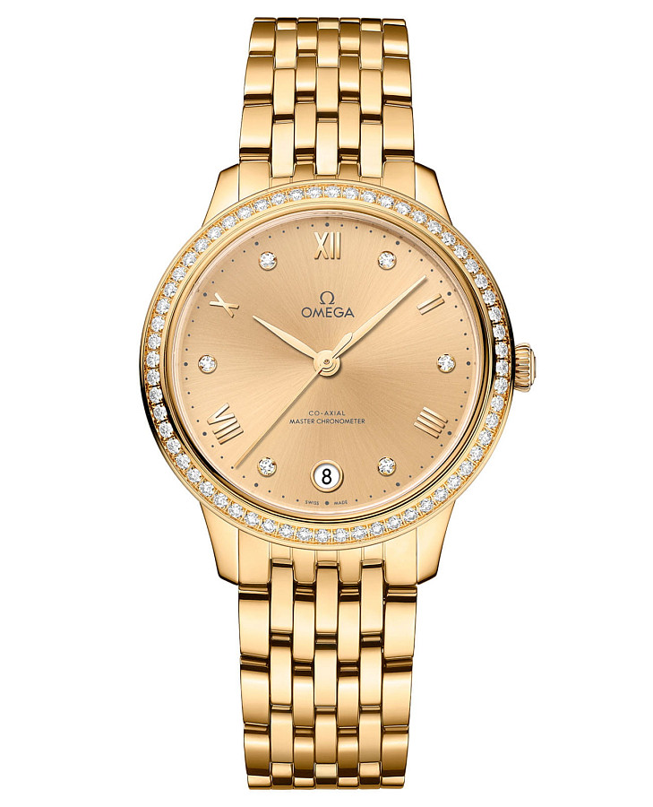 Часы Omega De Ville Prestige 434.55.34.20.58.001 — женские, золотой