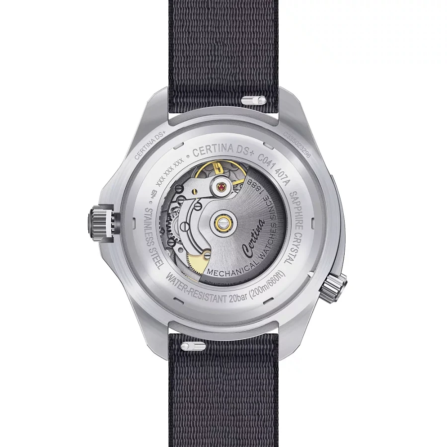 Часы Certina DS+ C041.407.19.041.91 — мужские, нержавеющая сталь