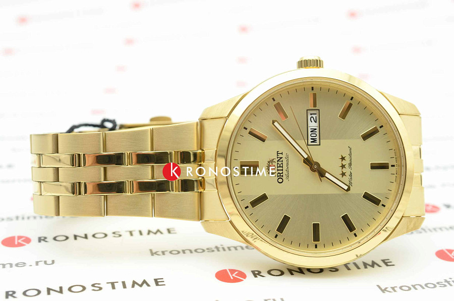 Часы Orient 3 Stars RA-AB0009G (RN-AB0009G) — сталь c pvd покрытием, мужские