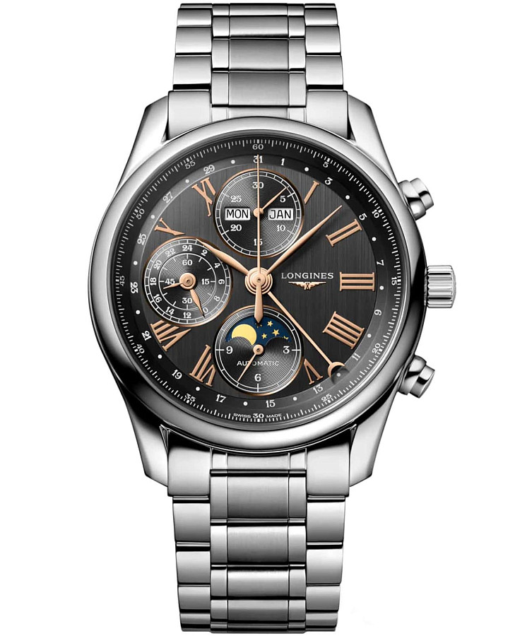 Часы Longines Master Collection L2.673.4.61.6 — мужские, черный