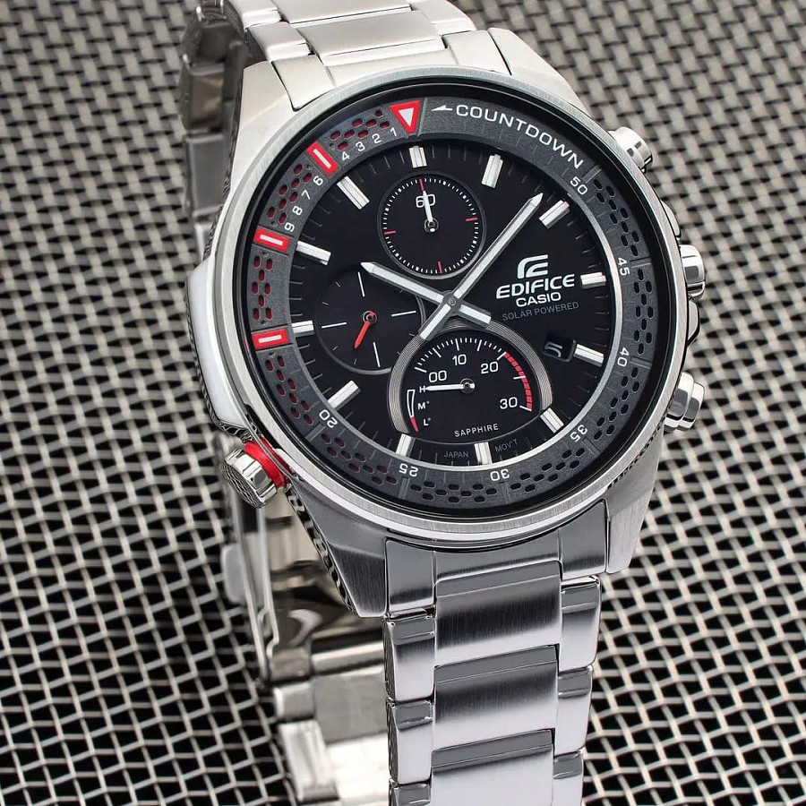 Часы Casio Edifice EFS-S590D-1A — мужские, серебристый