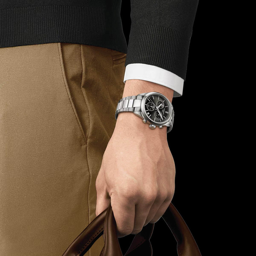 Часы Tissot PR 100 Chronograph T150.417.11.091.00 — сталь металл, нержавеющая сталь