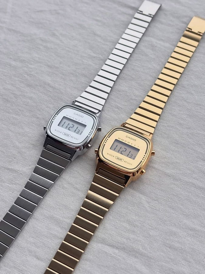 Часы Casio Vintage LA670WES-7A — нержавеющая сталь, женские