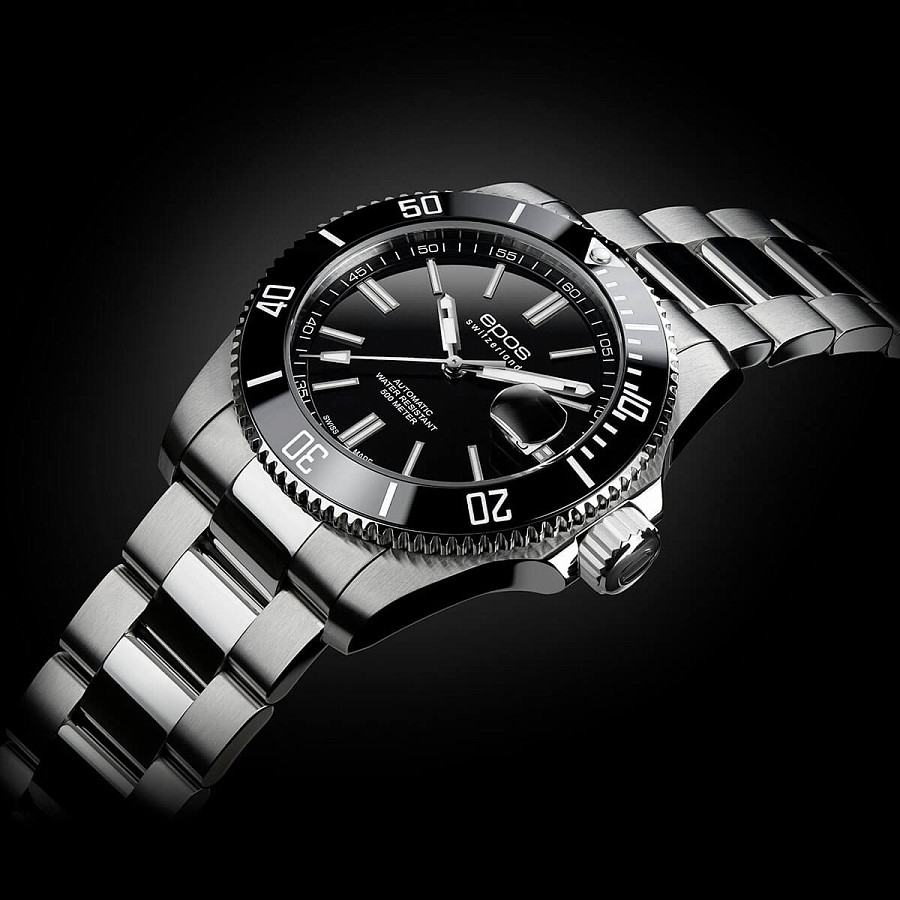 Часы Epos Diver 3504.131.20.15.30 — металл сталь, Швейцария