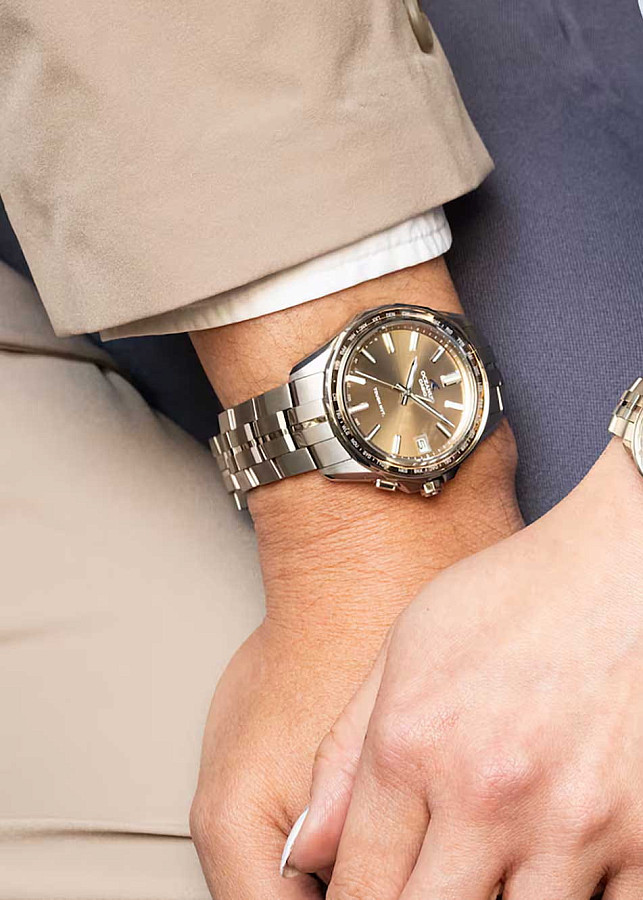Часы Casio Oceanus OCW-S400A-5A — кварцевые, титан
