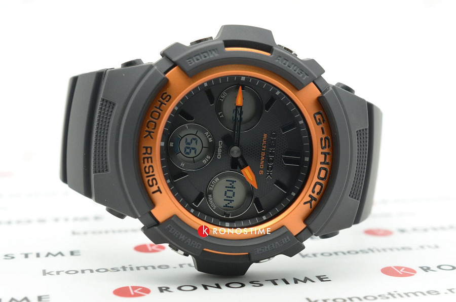 Часы Casio G-Shock AWG-M100SF-1H4 — пластик, мужские