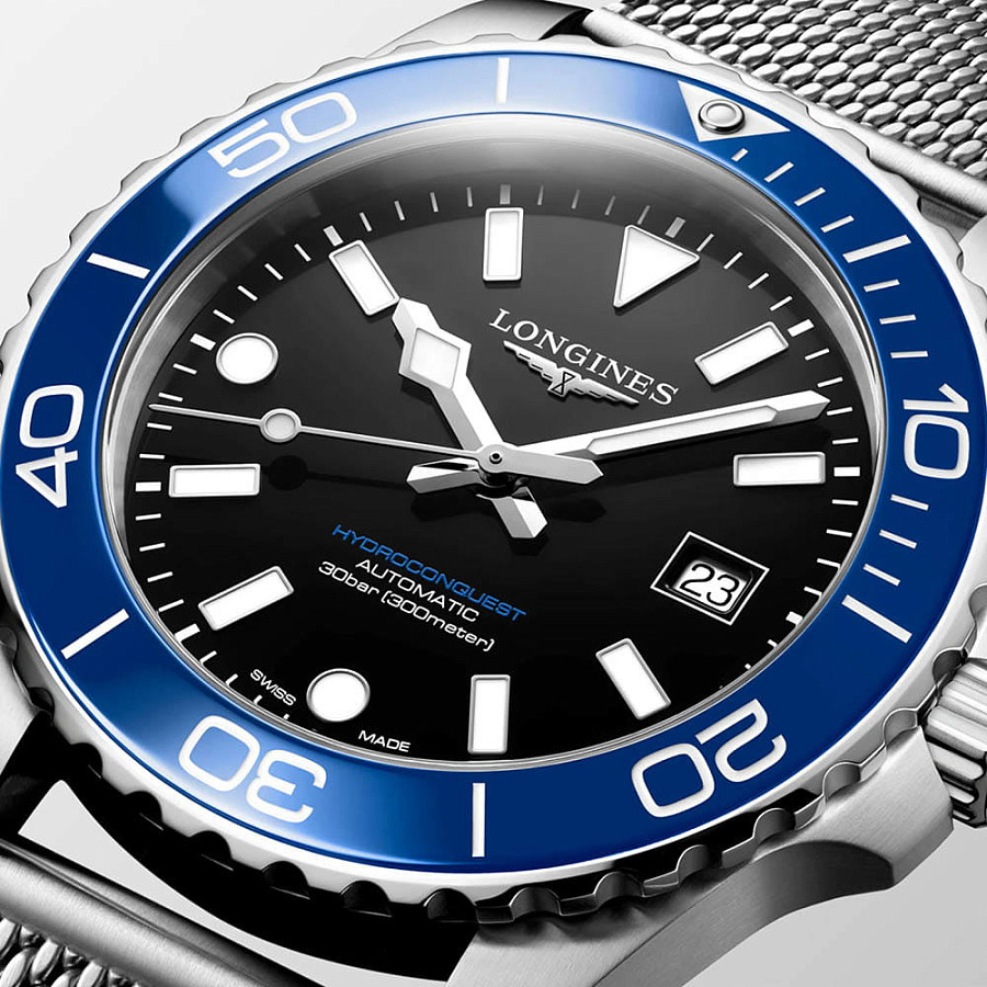 Часы Longines HydroConquest L3.788.4.90.6 — механические, Швейцария, мужские