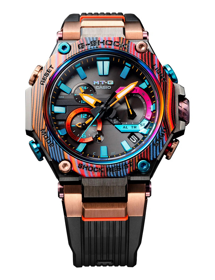 Часы Casio G-Shock Premium MTG-B2000XMG-1A Rainbow Mountain — Япония, электронные