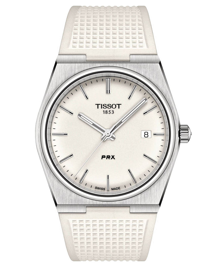 Часы Tissot PRX T137.410.17.011.00 — мужские, белый