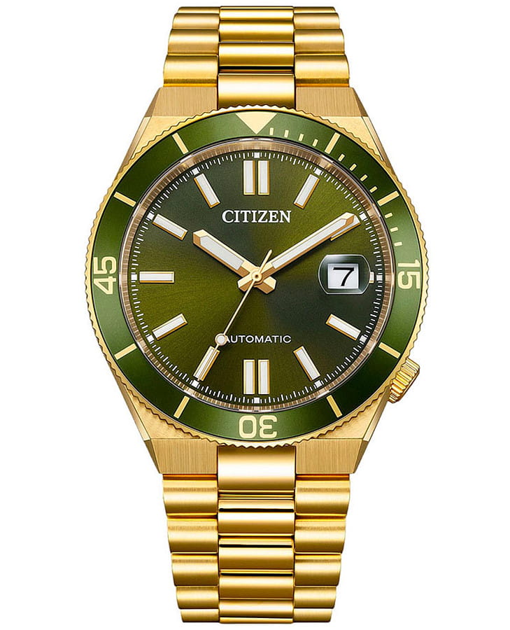 Часы Citizen Tsuyosa NJ0232-53X — мужские, зеленый