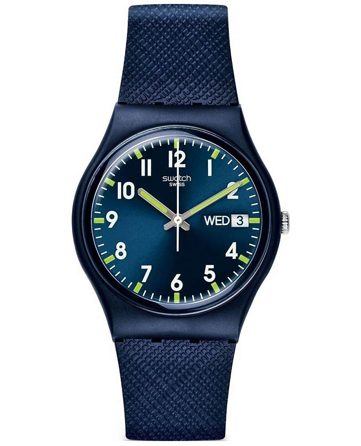 Часы Swatch Gent Biosourced Standard SO28N702 — женские, синий