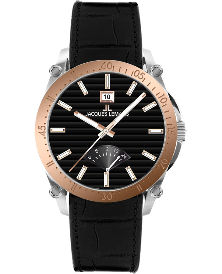Часы Jacques Lemans Derby 1-2202G — мужские, черный