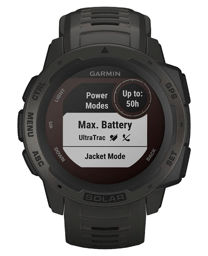 Часы Garmin Instinct Solar Graphite 010-02293-00 — мужские, цветной