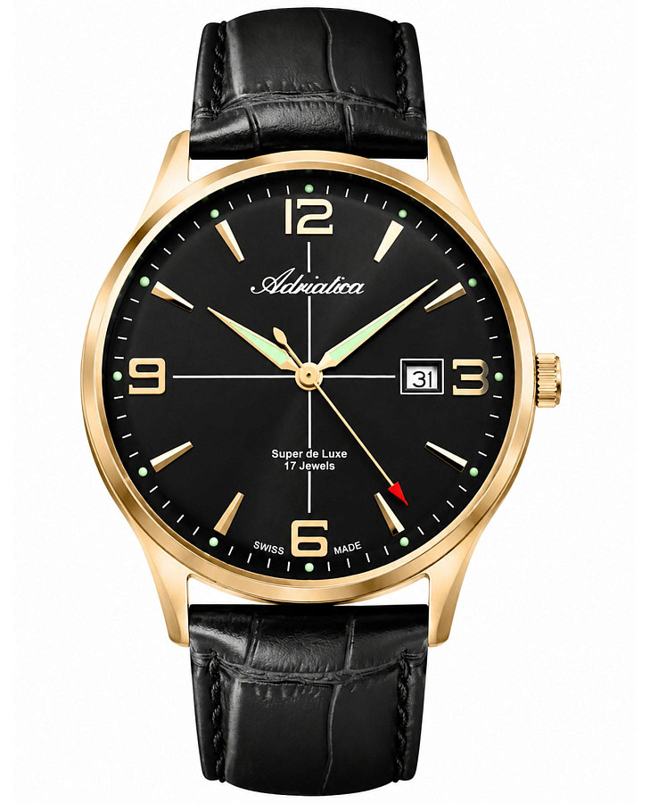 Часы Adriatica A8331.1254M — мужские, черный