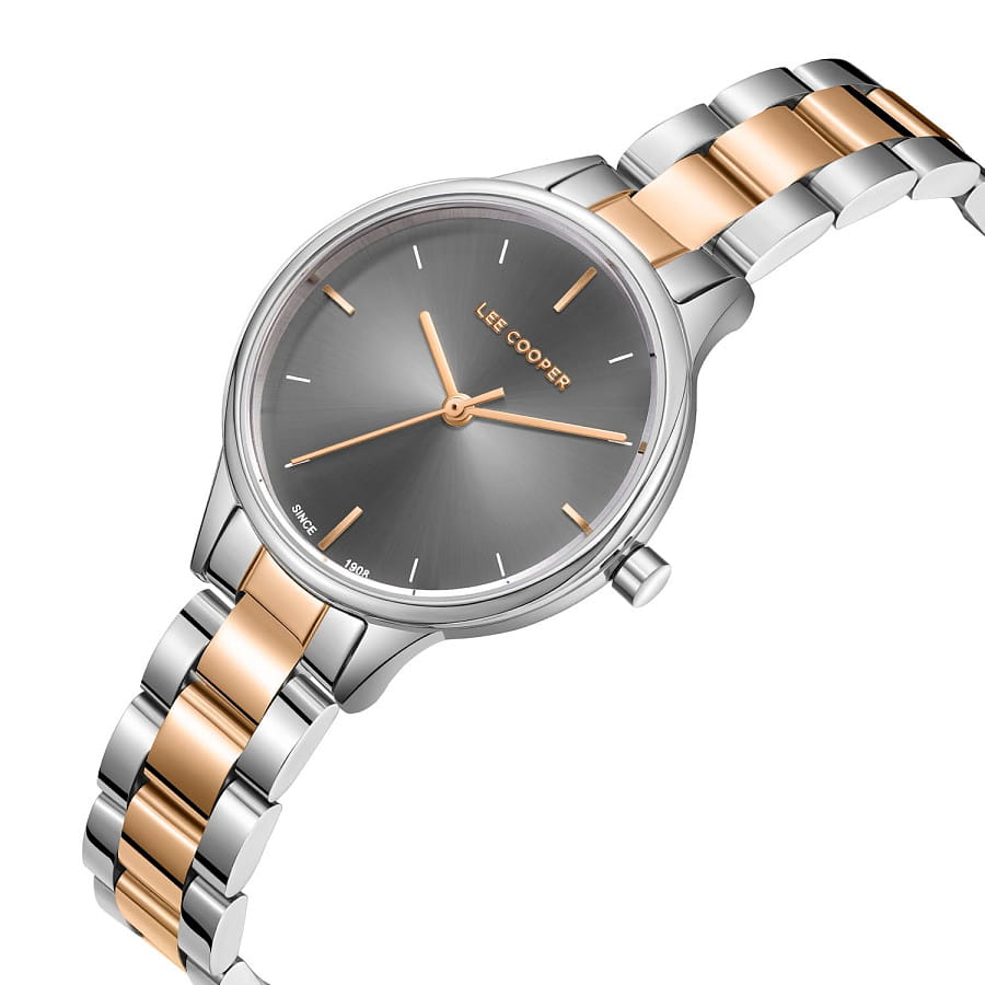 Часы Lee Cooper LC08080.560 — кварцевые, металл суперметалл