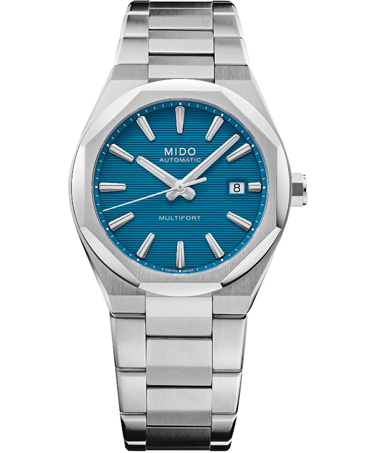 Часы Mido Multifort 8 One Crown M055.507.11.041.00 — мужские, голубой