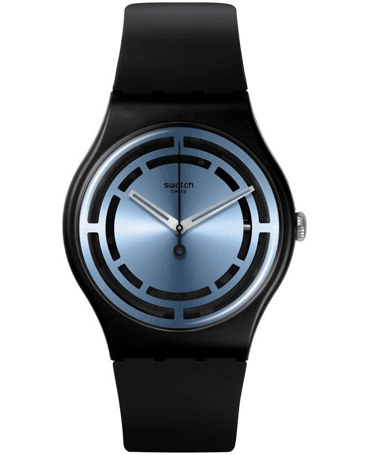 Часы Swatch New Gent Bioceramic Standard SO32B118 — мужские, голубой