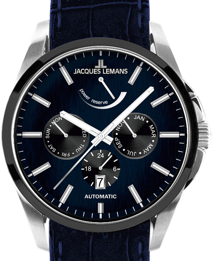Часы Jacques Lemans Derby 1-2204P — механические, сталь металл