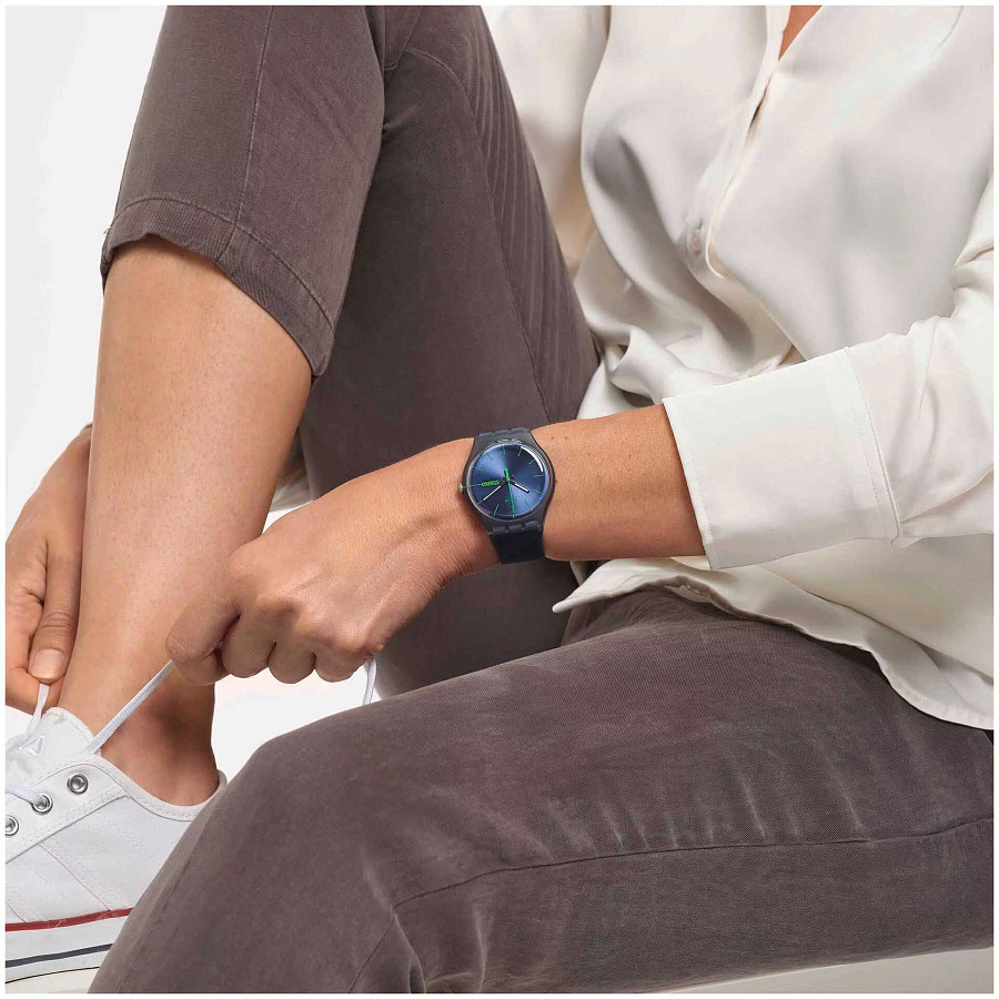 Часы Swatch New Gent Biosourced SO29N704 — кварцевые, Швейцария, мужские