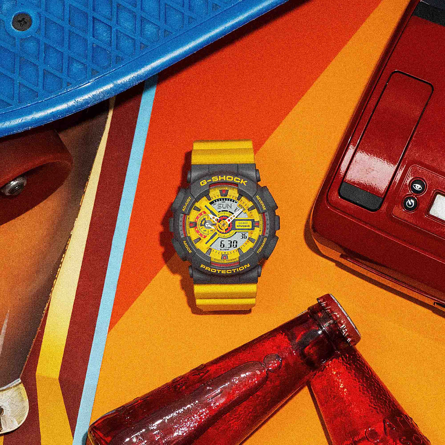 Часы Casio G-Shock GA-110Y-9A — желтый, пластик