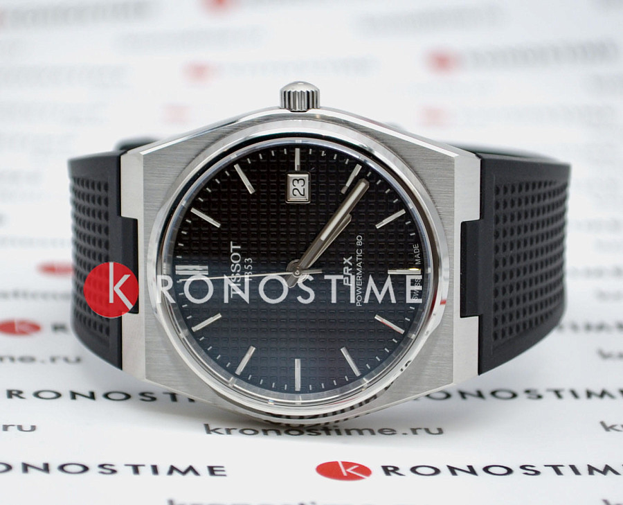 Часы Tissot PRX Powermatic 80 T137.407.17.051.00 — механические, Швейцария, мужские